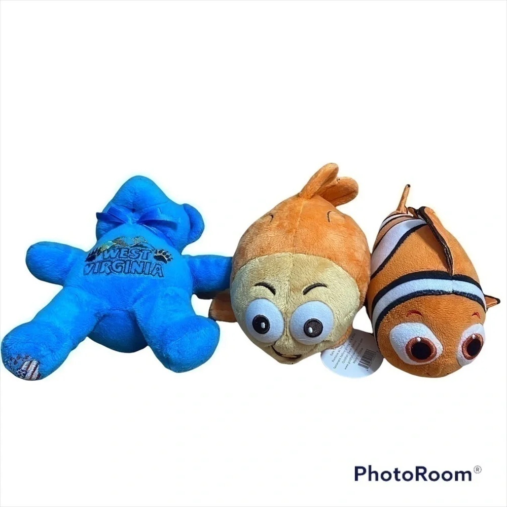 Stuffed Animal Bundle Nemo Fish Blue Bear West Virginia